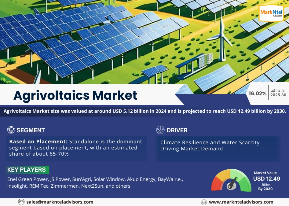 Agrivoltaics Market Growth Chart (2025-2030)